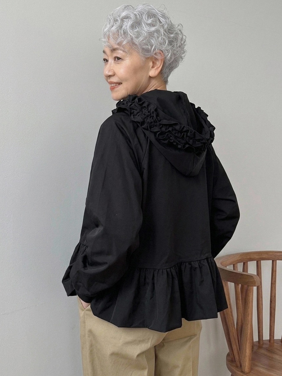 Women's Solid Color Pleated Casual Versatile Daily Outerwear
