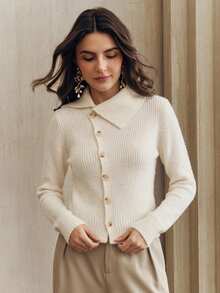Anewsta Women Cardigans - White - View 4