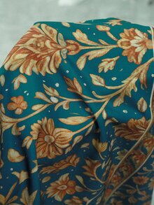SHEIN Najma 女士花卉数码印花波普艺术风格长袖休闲阿拉伯长袍开衫外套，春秋季 - 彩色 - 查看 8