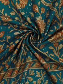 SHEIN Najma 女士花卉数码印花波普艺术风格长袖休闲阿拉伯长袍开衫外套，春秋季 - 彩色 - 查看 6