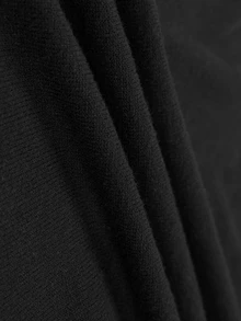 EMERY ROSE Cardigan Kasual Serbaguna untuk Wanita Ukuran Plus, Warna Polos, untuk Penggunaan Sehari-hari - Hitam - View 8