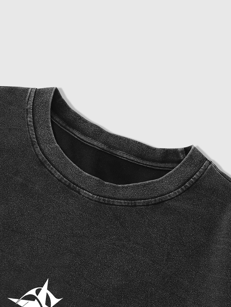 ROMWE MEN Spring Casual Graphic Men'S Casual Contrast Color Patchwork T-Shirt, Autumn, Long Sleeve Top - Multicolor - View 3