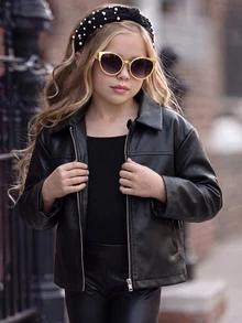 Emery Rose Kids Emery Rose Kids 女童（小）夾克 - 黑色 - 查看 5