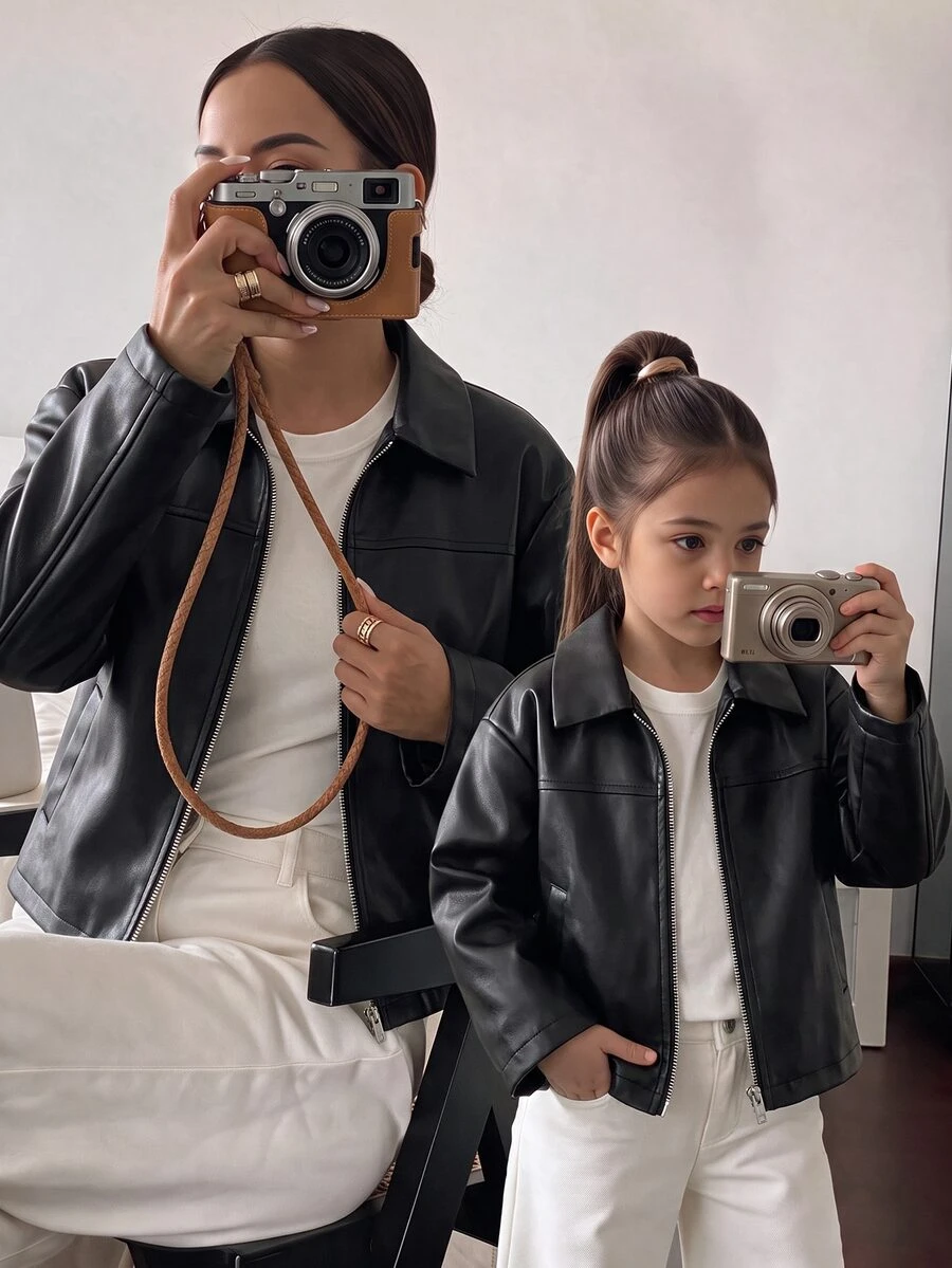 Emery Rose Kids Emery Rose Kids 女童（小）夾克 - 黑色 - 查看 1