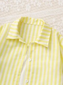 Souflis Young Girls Shirt Co-Ords - Yellow - View 5