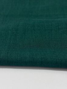 SHEIN LUNE 女款優雅深綠色無袖背心上衣，缺口V領立領花卉刺繡印花夏季襯衫，適合外出休閒穿著 - 墨綠色 - 查看 7