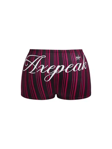 Nora Wilde 3pcs Plus Size Sporty Colorblock Striped Letter Design Bikini Bottoms - Multicolor - View 6
