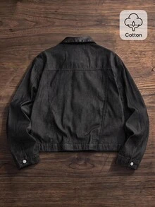 SWAVVY Men's Washed Black Vintage Top - Black - View 3