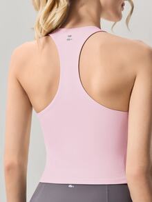 OutZeal Women Sports Pink Bra Gym Workout Wear Buttery Soft Bra-In Racer Back Active Top - Pink - View 10