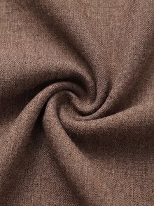 Vesra Women's Solid Color Long Sleeve Single-Breasted Casual Shirt Dress - Brown - View 3