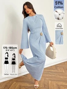 SHEIN Tall Women Long Dresses - Blue - View 1