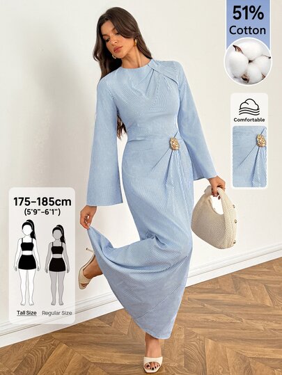 SHEIN Tall Gaun Panjang Wanita