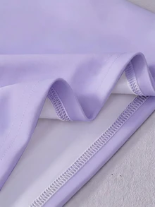 SHEIN 少女蝴蝶印花短袖T恤和仿牛仔短褲套裝，適用於春夏 - 彩色 - 查看 5