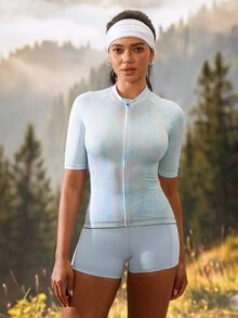Exploreva Star Mist - Jersey Sepeda Lengan Pendek Wanita - MultiWarna - View 6