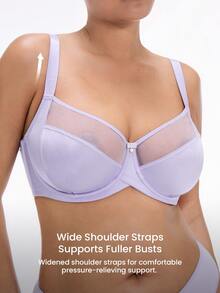 LUVLETTE Áo ngực & Áo bra size lớn - Màu Lilac Tím - Xem 5