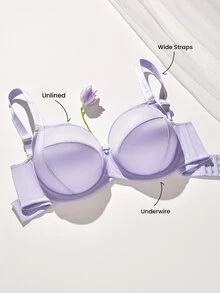 LUVLETTE Áo ngực & Áo bra size lớn - Màu Lilac Tím - Xem 2