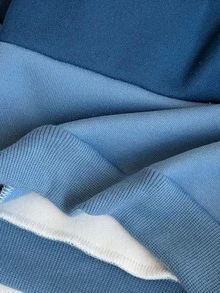 SHEIN 3件組男嬰運動衫套頭衫 學院風可愛海軍藍條紋拼色字母貼布 長袖圓領加厚上衣 冬季秋季學校假期穿搭 - 藍色 - 查看 8