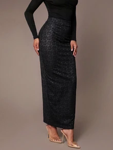 Silquee Women's Lace Sexy Versatile Date & Outing Skirt - Black - View 12