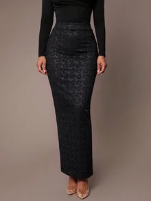 Silquee Women's Lace Sexy Versatile Date & Outing Skirt - Black - View 5