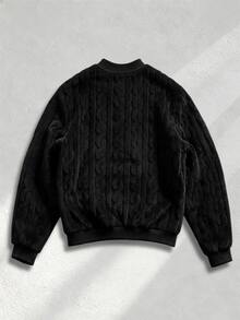 EGENSIO Halloween, Natal, Tahun Baru, Hadiah, Jaket Bomber Pria - Hitam - View 8