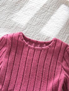 Emery Rose Kids Emery Rose Kids 女童小女孩圓領羅紋百褶休閒日常洋裝 - 彩色 - 查看 11