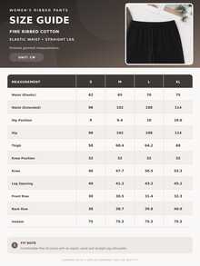 SHEIN Women 2pcs Rib Knit Beige & Black Long Pants Homewear Comfort Pajama Sleep Bottoms Set - Multicolor - View 5