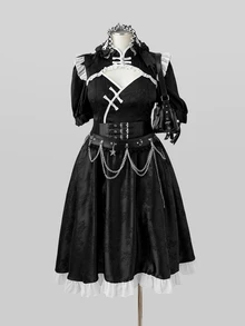 Lyrianda Gaun Halloween Ukuran Besar - MultiWarna - View 8