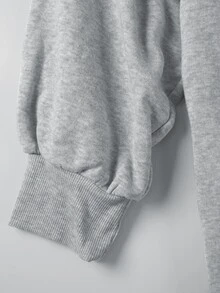 INAWLY Women's Hoodie & Pants 2 Pieces Set - Grey - View 5