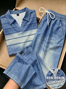 Resyla Women's Colorblock Short Sleeve Top And Long Pants Casual Daily 2 Pieces Set - Multicolor - View 1