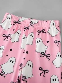 SHEIN Elladie kids 年輕女孩連帽衫與運動衫套裝 - 淺粉色 - 查看 6