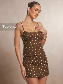 L'Amorae Women Seashell Linen Beach Print Cami Backless Top Boho Summer Vacation - Multicolor - View 1