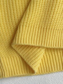 Fashionable Cute Yellow Plaid Knit Cardigan With Bow For Little Girls - Pink - View 9