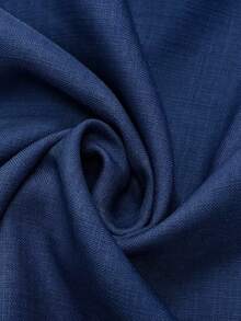 Linhara CURVE Plus Size Vacation Casual Racing Colorblock Navy Blue Dress Brunch Formal Autumn Fall - Navy Blue - View 6