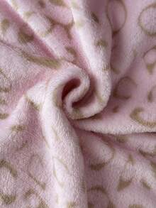 Elamini 1pc Soft Fleece Leopard Print Zip-Up Sweatshirt, Casual Cute Colorblock Design, Suitable For Autumn/Winter, Back To School Season - Pink - View 5