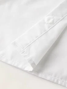 Maija Kids Maija Kids Casual Girls Blouse In White With Regular Fit And Peter Pan Collar Design Long Sleeve Young Girl Ruffle Collared Shirt Sleeved Button Down Fall Winter - White - View 7