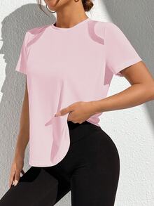 Solea Cove Solea Cove Crisscross Back Sports Teeworkout Tank Top Gym Women Shirts - Pink - View 5