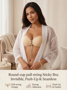 SHEIN Áo ngực nâng ngực cúp tròn gợi cảm cho nữ - Nhiều màu - Xem 1