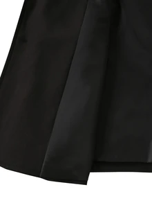Manfinity Mode Men's Black Fashion Classic Versatile 2-Button Loose Fit Minimalist Premium Drape Comfortable Casual Commute Home Daily Suit Set - Black - View 4