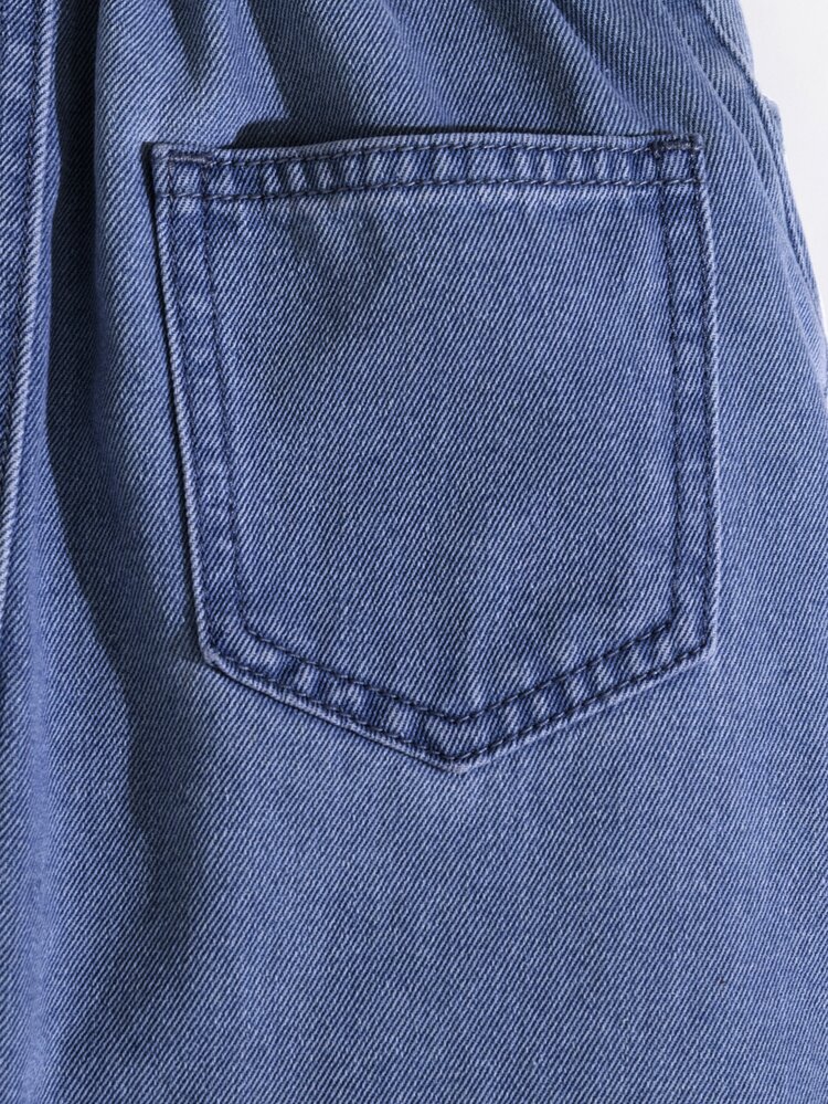 Maija Kids Maija Kids Girls' Casual Basic Blue Denim Skirt,Spring And Summer Boho Skirt - Dark Wash - View 8