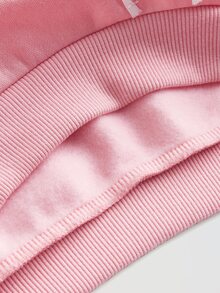 Maija Kids Maija Kids Young Girl Loose Floral Pattern Crew Neck Sweatshirt,In Fall/Winter - Pink - View 6