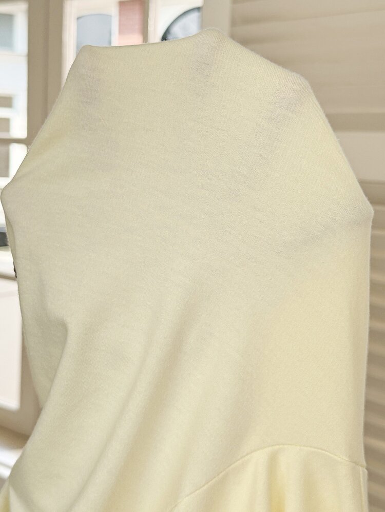 SHEIN 孕婦拼色條紋休閒寬鬆運動長褲 - 黃色 - 查看 3