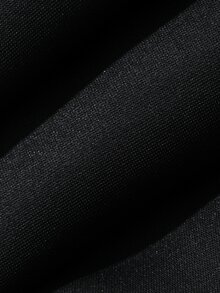 Dazy Plus Jaket Mantel Empuk Wanita Ukuran Plus Warna Hitam dengan Lapisan Termal Tebal untuk Musim Gugur/Dingin, Pinggang Dikencangkan, dan Motif Patchwork, Cocok untuk Perjalanan Sehari-hari - Hitam - View 3