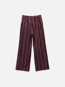 Nöista Chinese-Style Striped Burgundy Two-Piece Suit,Elegant, Suitable For Fall Winter, Casual,Chic,Going Out.. - Burgundy - View 11