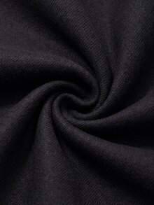 Vesra Women's Vintage Gold Button Black Short Jacket - Black - View 6