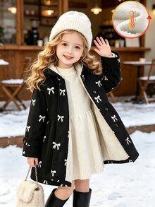 Elladie kids Young Girls Coats - Black - View 1