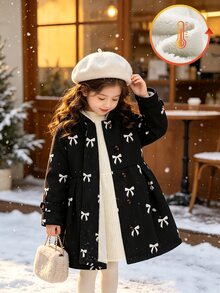 Elladie kids Young Girls Coats - Black - View 3