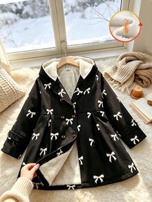 Elladie kids Young Girls Coats - Black - View 4