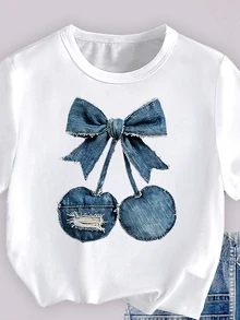 2pcs/Set Young Girl Cartoon Floral Princess T-Shirt And Shorts Set, Sweet & Cute, Comfortable & Versatile, Suitable For Summer Outings - Multicolor - View 6