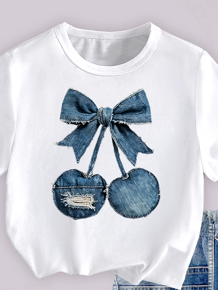 Conjunto de 2 piezas/Set Camiseta y Shorts con Estampado de Princesa Floral de Dibujos Animados para Niña Joven, Dulce & Lindo, Cómodo & Versátil, Adecuado para Salidas de Verano - Multicolor - Añade 6