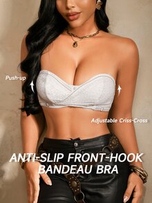 SHEIN Women Strapless Bras - White - View 3